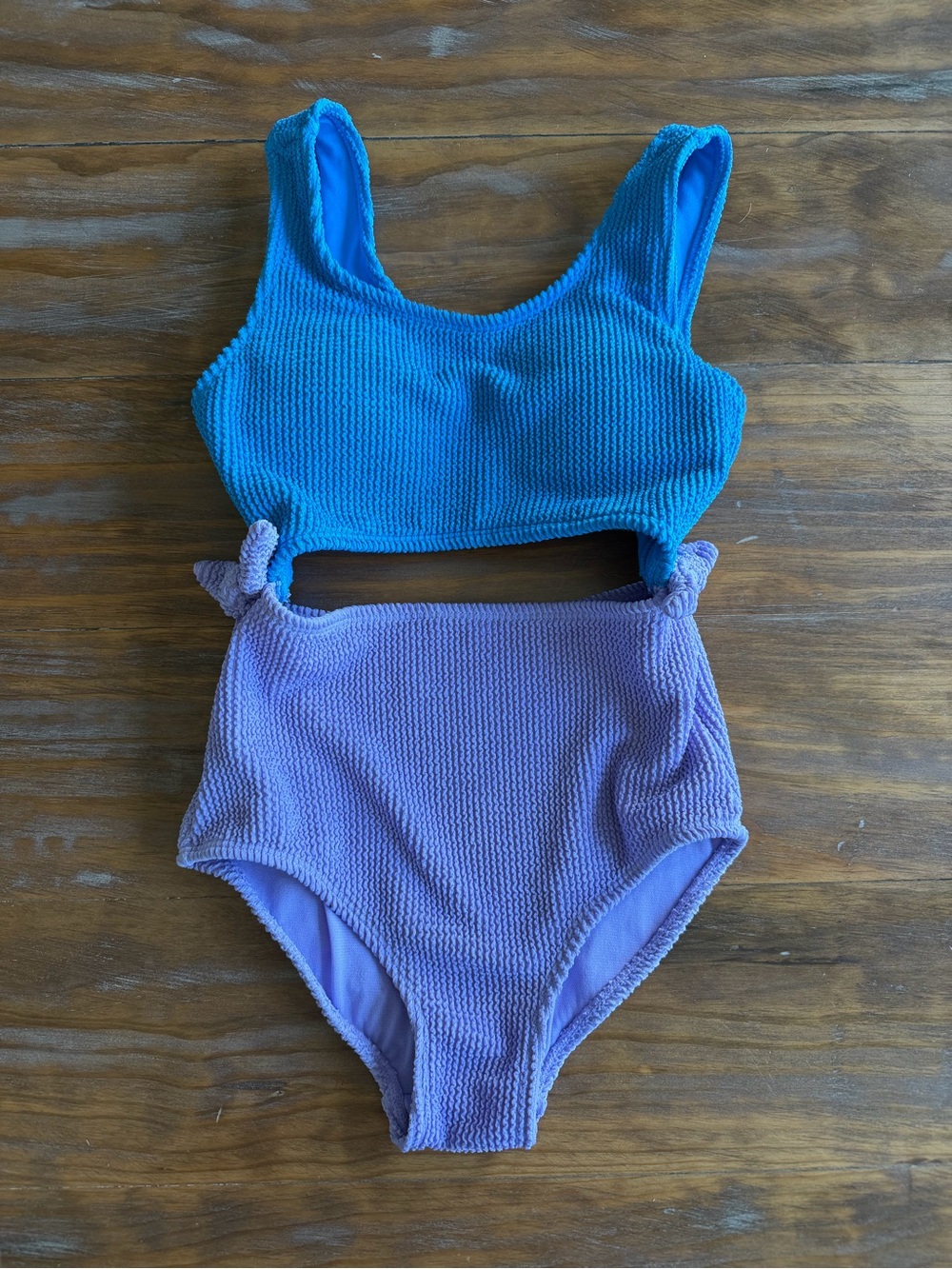Andy & Evan Teal Blue Swim Top